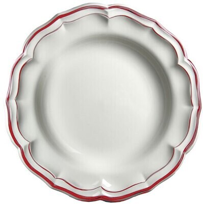 Gien Filet Rouge Round Deep Dish 1830CPC622, MPN: 1830CPC622, 840769033358