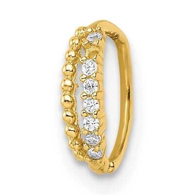Ear Cuff 14k Gold CZ Diamond BD198, MPN: BD198, 883957967356
