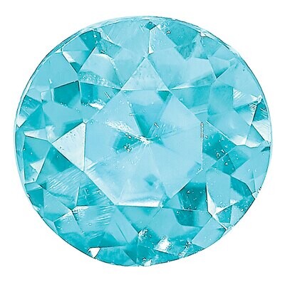 Blue Zircon 2.75mm Round AA Quality Gemstone BZ-0275-RDF-AA, MPN: BZ-0275-RDF-AA,