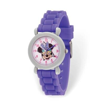 Disney Minnie Mouse Time Teacher Purple Band Kids Watch XWA6195, MPN: XWA6195, 842885111286