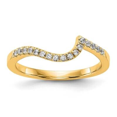 Si1/Si2, G H I, Contoured Wedding Band 14k Yellow Gold Lab Grown Diamond RM2406B-018-7YLG, MPN: RM2…