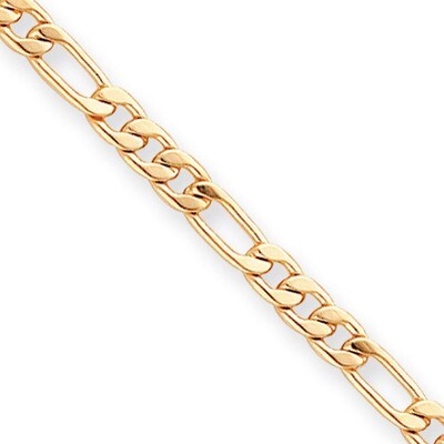 Kelly Waters 5mm Figaro Necklace 18 Inch Gold-plated KW477-18, MPN: KW477-18, 191101488238