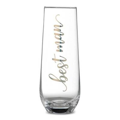 Lillian Rose Gold Best Man Stemless Champagne Glass GM21898, MPN: GM21898, 710309450160