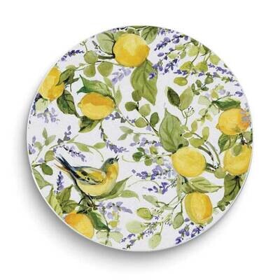 Watercolor Lemons 16 inch Diameter Round Glass Counter Saver GM24392, MPN: GM24392, 608814200526