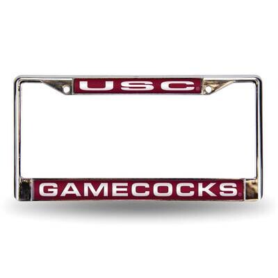 Collegiate U of South Carolina Red Laser Chrome Car License Plate Frame GC7001, MPN: GC7001, 947464…