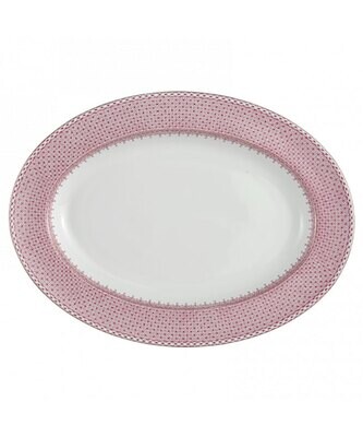 Mottahedeh Pink Lace Oval Platter S1276, MPN: S1276,