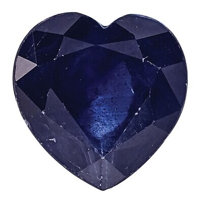 Sapphire Blue 5mm Heart Faceted C Quality Gemstone SA-0500-HTF-BL-C, MPN: SA-0500-HTF-BL-C,