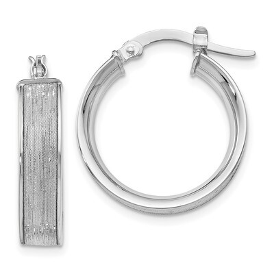 Leslie&#39;s Glimmer Hoop Earrings 14K White Gold HB-LE1696, MPN: LE1696, 191101760648