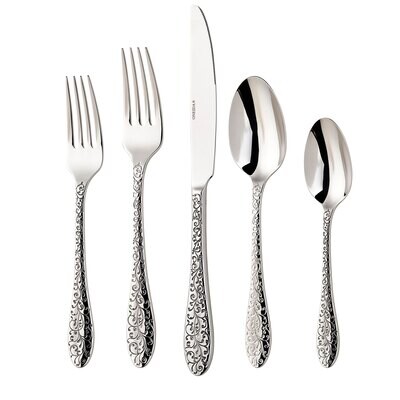 Oneida Ivy Flourish 20 Piece Flatware Set Service 4 T638020A, MPN: T638020A, 749956178448