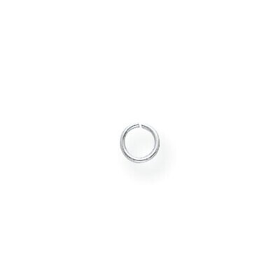 22 Gauge 4.6mm Round Jump Ring Setting 14k White Gold WG2868, MPN: WG2868,