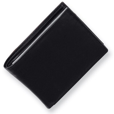 Men&#39;s Black Leather Bi-fold Wallet GP2054, MPN: GP2054, 191101572548