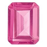 Pink Tourmaline 8X6mm Emerald Cut AA Quality Gemstone PT-0806-OCE-AA, MPN: PT-0806-OCE-AA,