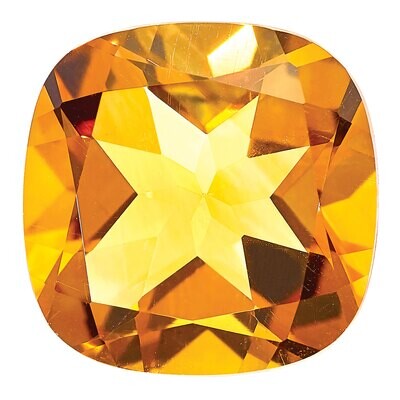 Citrine 8mm Square Cushion AA Quality Gemstone CI-0800-CUF-AA, MPN: CI-0800-CUF-AA,