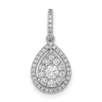 1/3Ct. Diamond Pear Shape Pendant 14k White Gold PM4776-033-WA, MPN: PM4776-033-WA, 883957682259