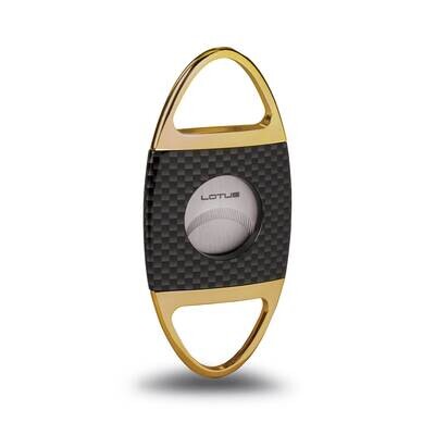 Jaws Serrated Cigar Cutter Gold Carbon GM23321, MPN: GM23321, 894236018461