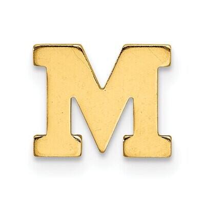 Die Struck Letter M 14k Yellow Gold YG2221M, MPN: YG2221M,