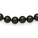 10-11Mm Black Shell Bead Hand Knotted Slip On Necklace QMJNS10B-36, MPN: QMJNS10B-36, 886774294681