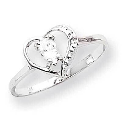 5x3mm Pear Cubic ZirconiDiamond Ring 14k White Gold X9729CZ_AA, MPN: X9729CZ_AA, 883957642888