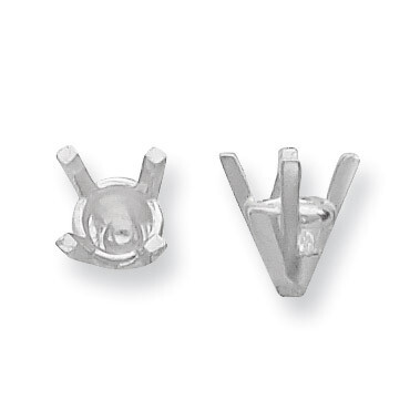 Round 4-Prong V Tapered .75ct. Setting Platinum PL106-4, MPN: PL106-4,