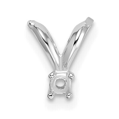 Casted Diamond Accent Bail 14k White Gold WG1578, MPN: WG1578,