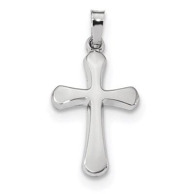 Polished Rounded Cross Pendant 14k white Gold XR1557, MPN: XR1557, 883957872780