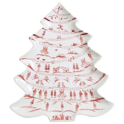 Juliska Country Estate Winter Frolic Ruby Tree Platter 12 Days of Christmas CE83/73, MPN: CE83/73, …