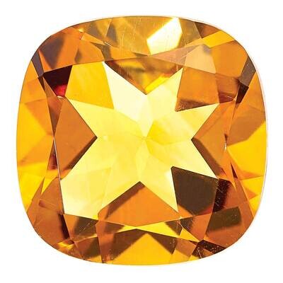 Citrine 5mm Sq Cush AA Quality CI-0500-CUF-AA, MPN: CI-CUF-AA,