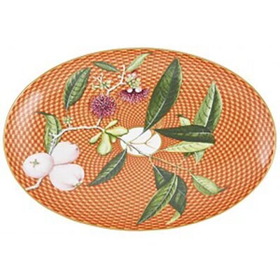 Raynaud Tresor Fleuri Pickle Side Dish Orange 0656-37-508023, MPN: 0656-37-508023, 3660006755914