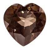 Smoky Quartz 6mm Heart Faceted AA Quality Gemstone SQ-0600-HTF-AA, MPN: SQ-0600-HTF-AA,