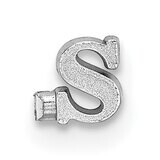 Casted Letter S 14k White Gold WG2219S, MPN: WG2219S,