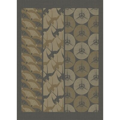 Le Jacquard Francais Tea Towel Yukata Beige 100% Cotton 26865 Set of 4, MPN: 26865, 3660269268657