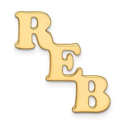 Polished Cut Out Tie Tac Sterling Silver Gold-plated XNA1271GP, MPN: XNA1271GP, 191101782862