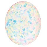 Imitation Opal White 10X8mm Oval Cabochon Gemstone OI-1008-OVC-WH, MPN: OI-1008-OVC-WH,