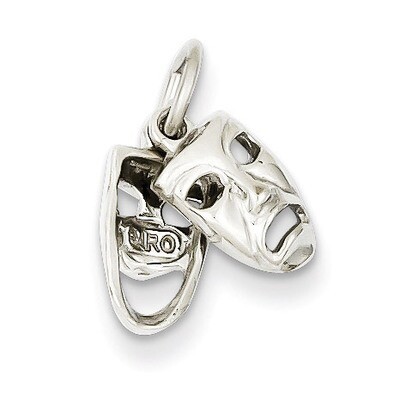 Comedy/Tragedy Charm 14k White Gold WCH77, MPN: WCH77, 883957138442