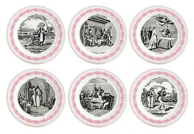Gien Assiettes a Themes Mariage Rose Coasters Assorted Mariage a La Campagne 1798C6RB20, MPN: 1798C…
