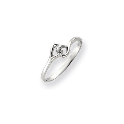 Diamond Heart Ring 14k White Gold Y4203AA, MPN: Y4203AA, 191101632822