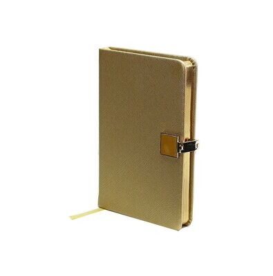 Addison Ross Gold &amp; Gold A6 Notebook A6 Inch Pu Leather NB1200, MPN: NB1200, UPC/EAN: 5024043189312