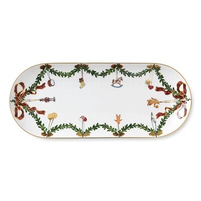 Royal Copenhagen Star Fluted Christmas Oblong Dish 15.5 Inch 1017444, MPN: 1017444, 5705140701309