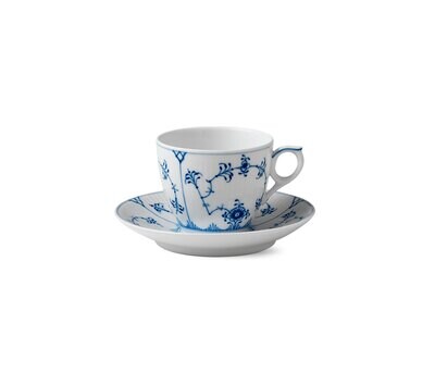 Royal Copenhagen Blue Fluted Plain Coffee Cup &amp; Saucer 5.5Oz 1017173, MPN: 1017173, 5705140154921