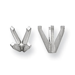 Round 4-Prong High and Heavy .50ct. Setting 14k White WG100-4, MPN: WG100-4,