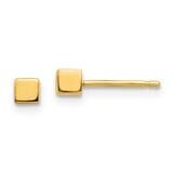 Square Stud Earrings 14k Gold YE1877, MPN: YE1877, 716838278435