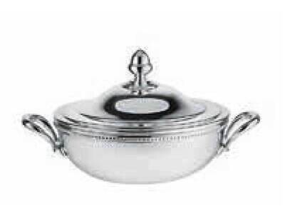 Ercuis Lauriers Vegetable Dish 5.75 Inch Silver Plated F51L201-18, MPN: F51L201-18, 8014808359507