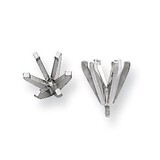 Round 6-Prong High-Heavy with Peg Head .33ct. Setting Platinum PL150-2, MPN: PL150-2,