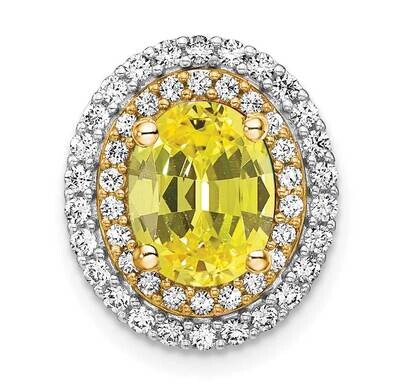 Created Yellow Sapphire Pendant 14k Two-tone Gold Lab Grown Diamond PM7500-CYS-050-WYLG, MPN: PM750…