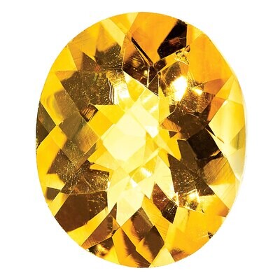 Citrine 14X10mm Oval Checkerboard AA Quality Gemstone CI-1410-OVX-AA, MPN: CI-1410-OVX-AA,