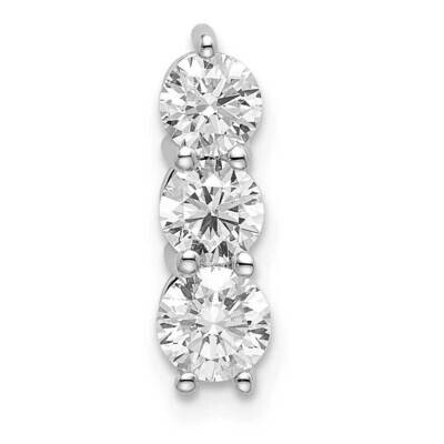 Diamond Si1/Si2 G H I 3-Stone Pendant 14k White Gold Lab Grown PM6637-075-WLG, MPN: PM6637-075-WLG,…
