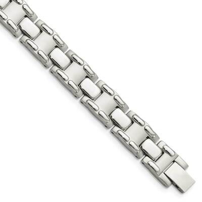8.75 Inch Bracelet Stainless Steel Brushed and Polished SRB111-8.75 by Chisel, MPN: SRB111-8.75, 88…