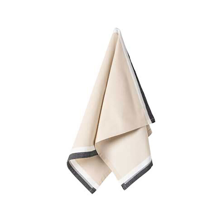 Bella Casa Kitchen Towel Pack of 2 in White/Black