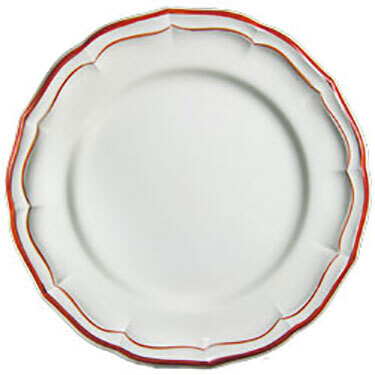 Gien Filet Rouge Canape Plate 1830ALUN22, MPN: 1830ALUN22, 840769044903