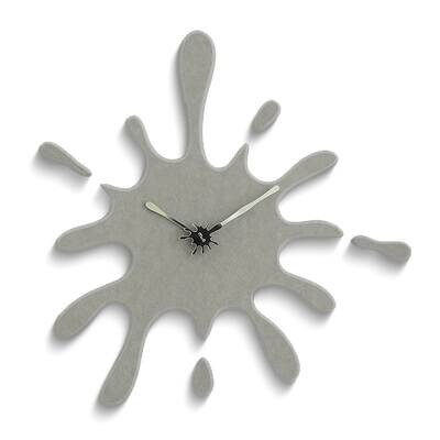 Grey Ink Splash Battery Operated Wall Clock GM25191, MPN: GM25191, 788089161262